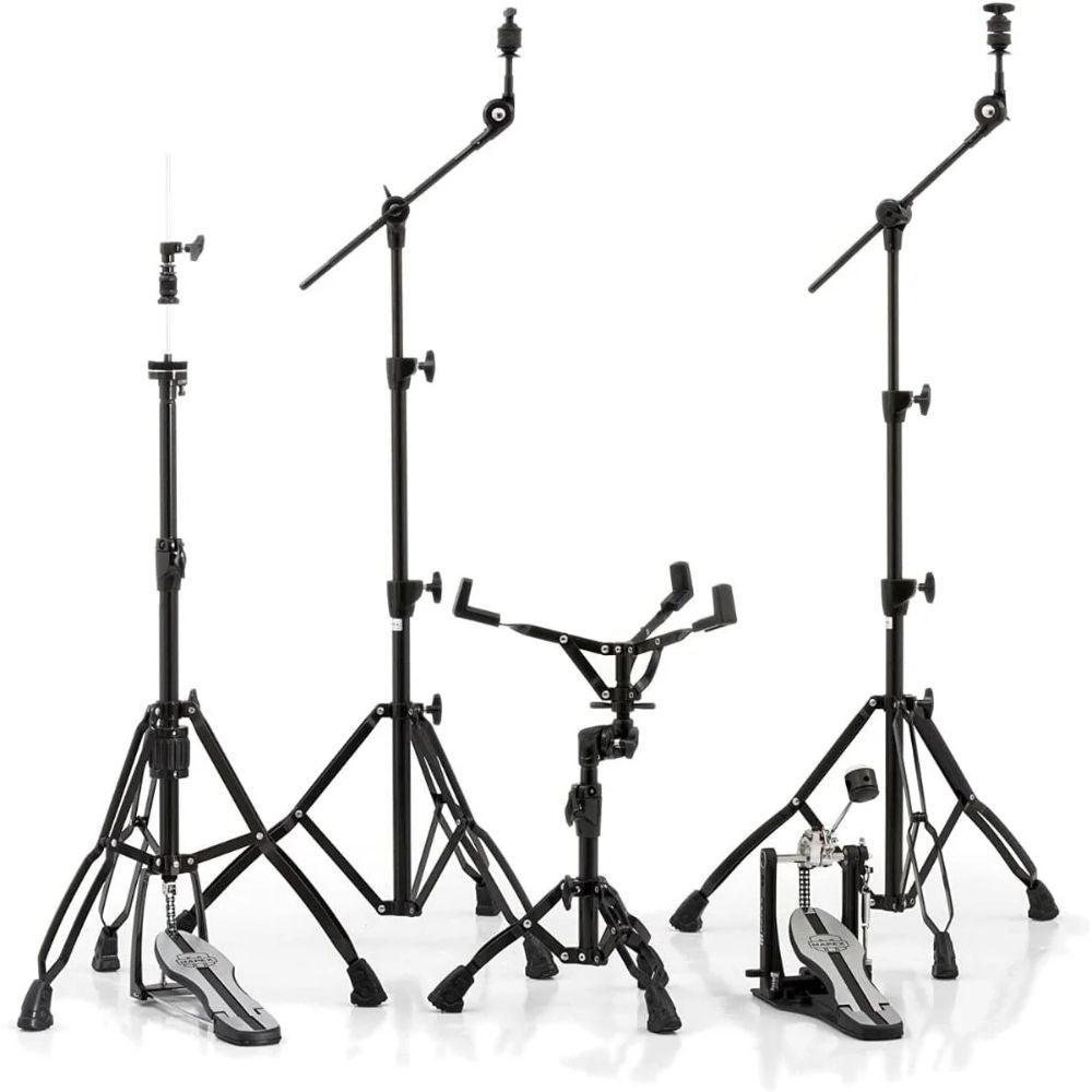Mapex HP6005 Mars 600 Black Plated Hardware Pack with Single Pedal-Mapex-Hermes Music