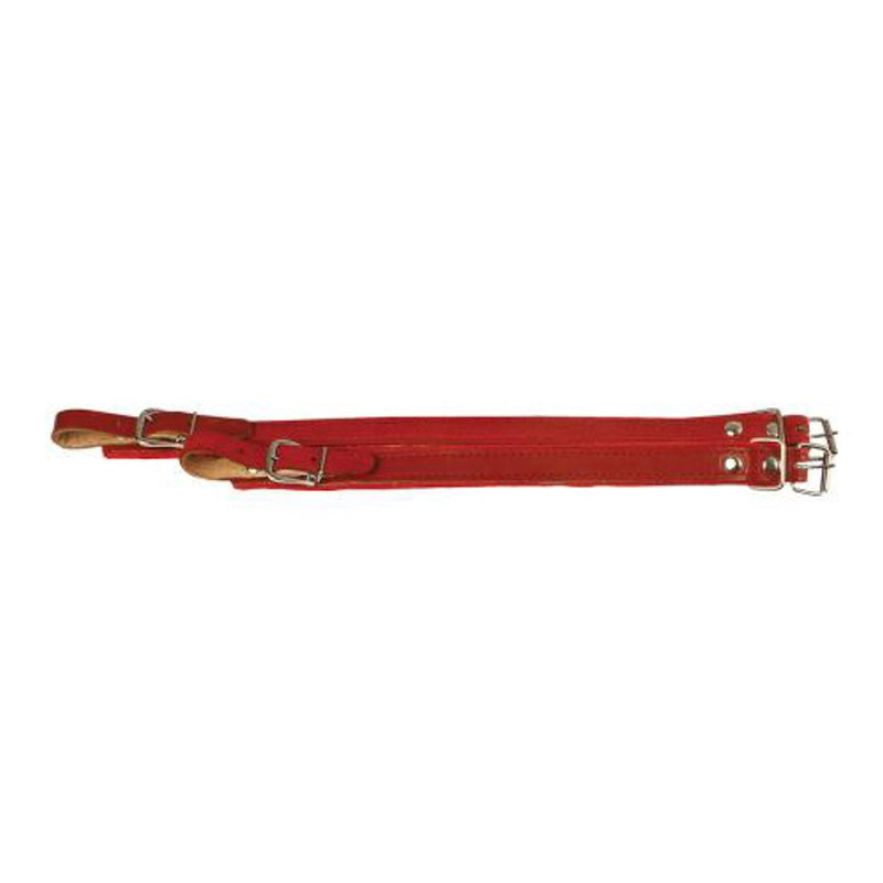 Hohner Accordion Straps Red Leather-accessories-Hohner- Hermes Music