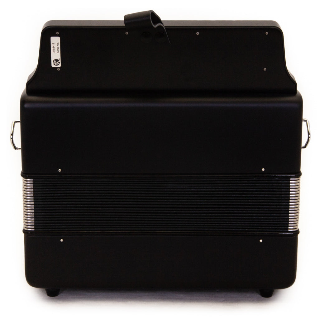 Hohner Compadre Accordion GCF Black with Gray Grill and Cantabella Straps Bundle-accordion-Hermes Music- Hermes Music