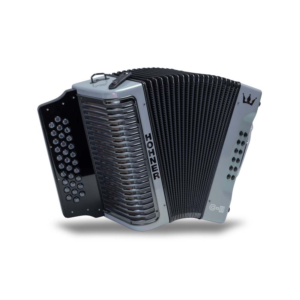 Hohner Corona C-II Accordion FBE Silver Rainbow-accordion-Hohner- Hermes Music