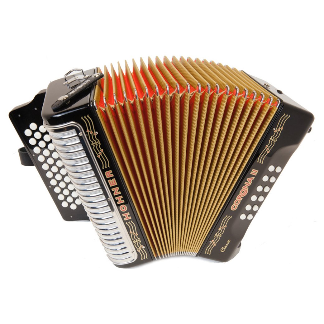 Hohner Corona II Classic Black EAD-accordion-Hohner- Hermes Music