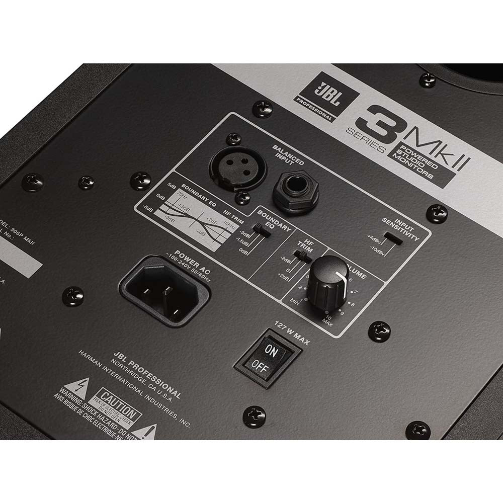 JBL 306P MkII - Powered 6.5" Two-Way Studio Monitor-Home Studio-JBL- Hermes Music