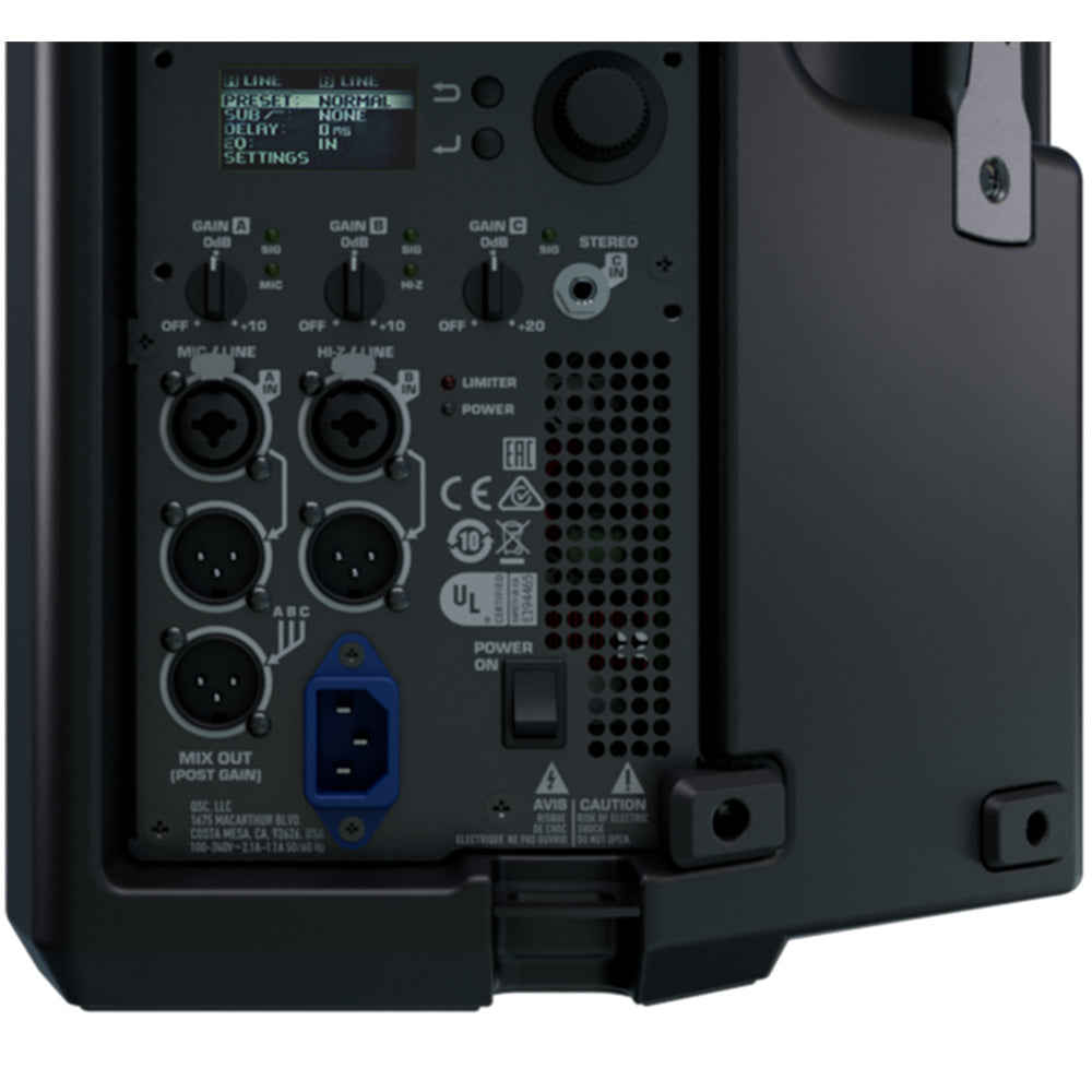 QSC K10.2 Two-Way 10" 2000W Powered Portable PA Speaker