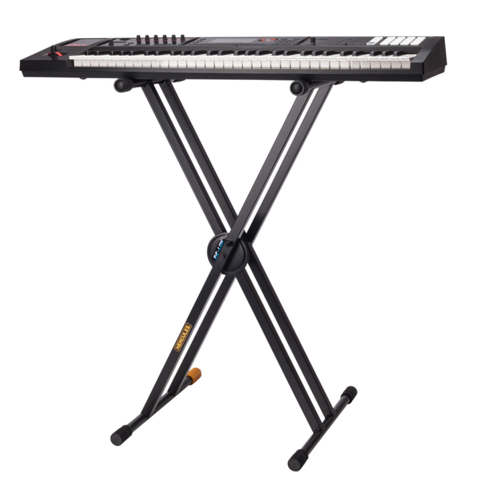 Hercules KS120B Ez-Lok Double X-Keyboard Stand-Musical Keyboard Stands-Hercules-Hermes Music