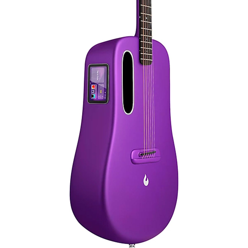 Lava Music LAVA ME 4 CARBON Purple 36" Acoustic/Electric Guitar w/Bag-Guitar-Lava Music-Hermes Music