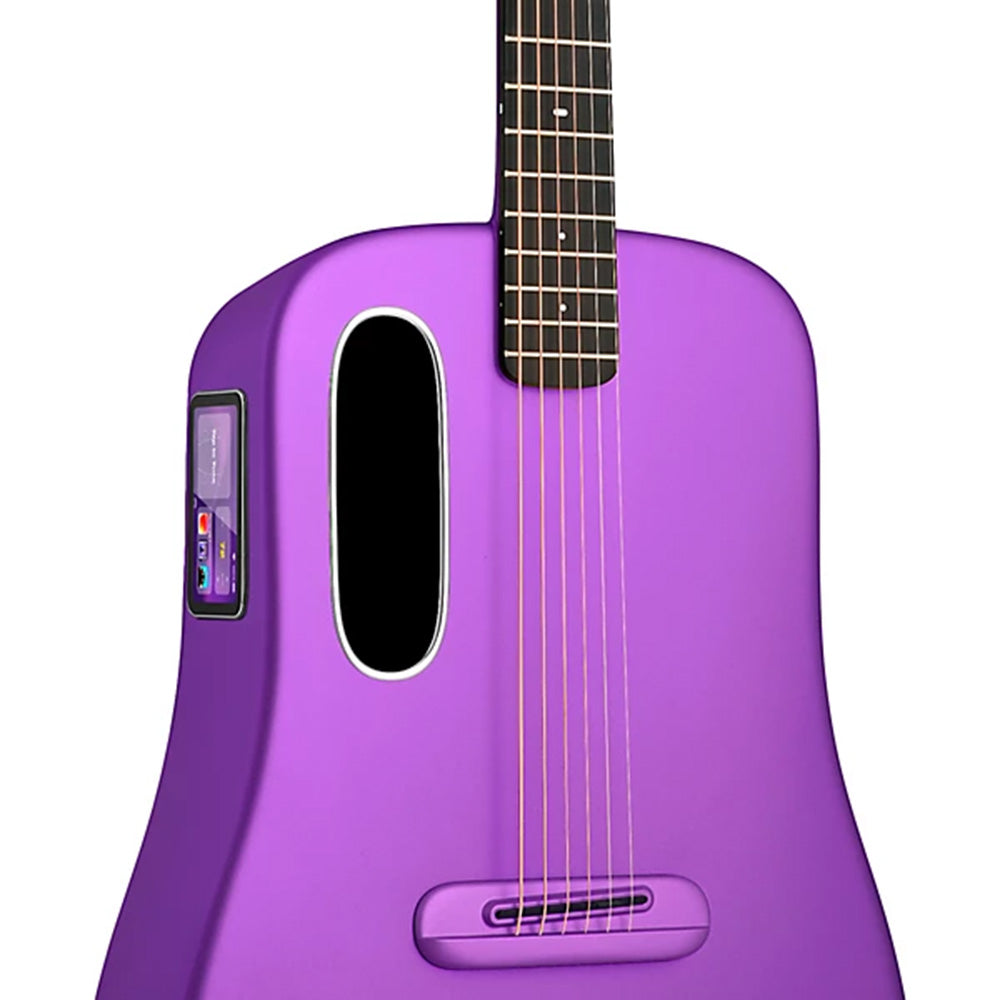 Lava Music LAVA ME 4 CARBON Purple 36" Acoustic/Electric Guitar w/Bag-Guitar-Lava Music-Hermes Music