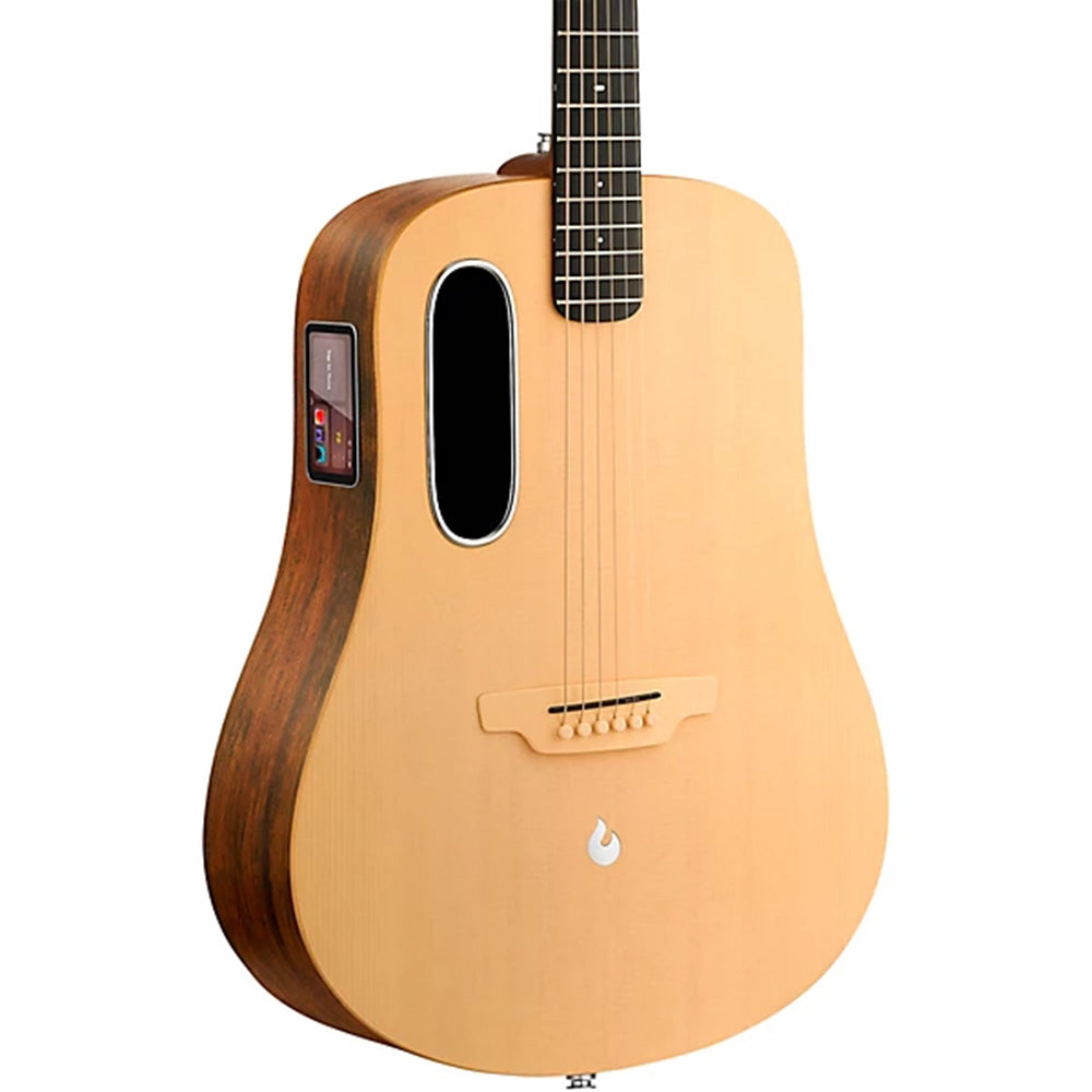 Lava Music LAVA ME 4 Spruce Woodgrain Brown 41" Acoustic-Electric Guitar w/Bag-Guitar-Lava Music-Hermes Music