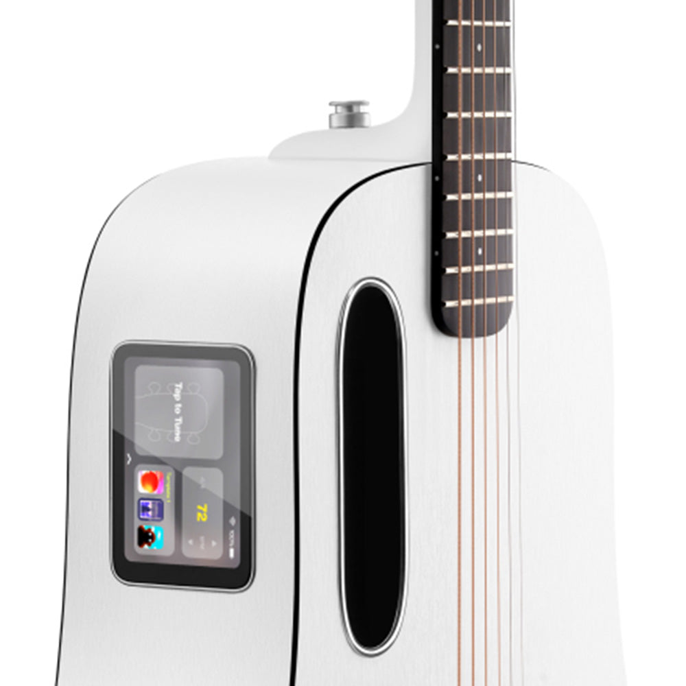 Lava Music LAVA ME Play Frost White 36" Acoustic-Electric Guitar w/Bag-Guitar-Lava Music-Hermes Music