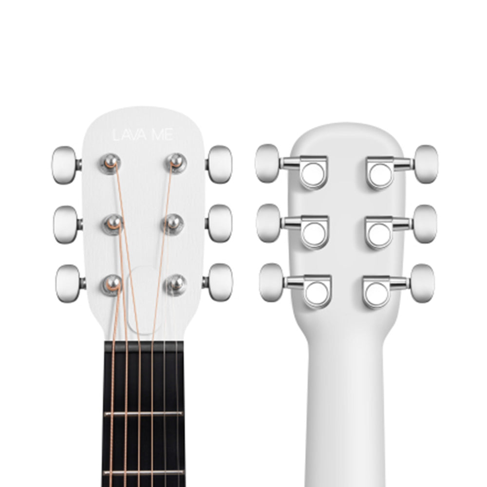 Lava Music LAVA ME Play Frost White 36" Acoustic-Electric Guitar w/Bag-Guitar-Lava Music-Hermes Music