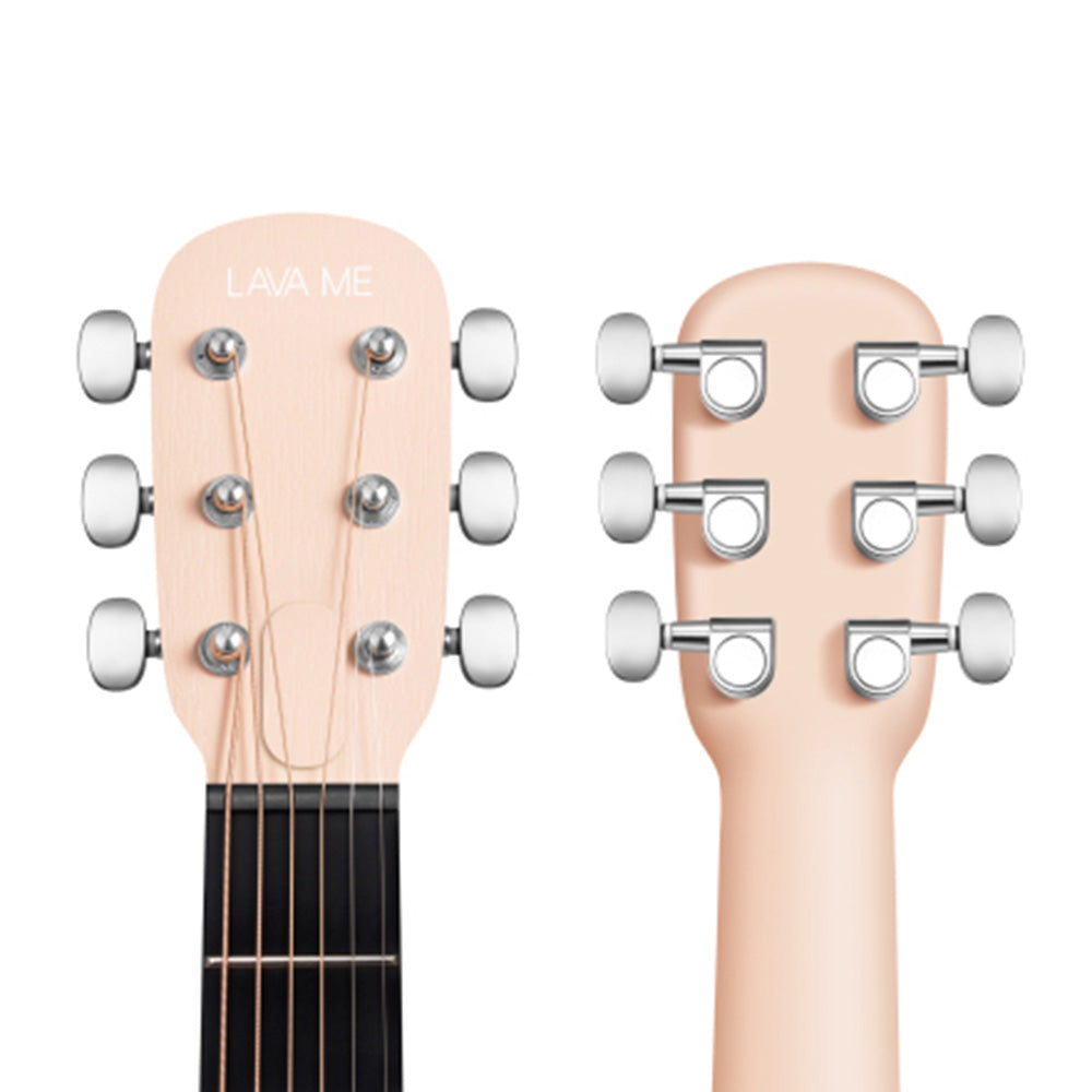 Lava Music LAVA ME Play Light Peach w/White 36" Acoustic-Electric Guitar w/Bag-Guitar-Lava Music-Hermes Music