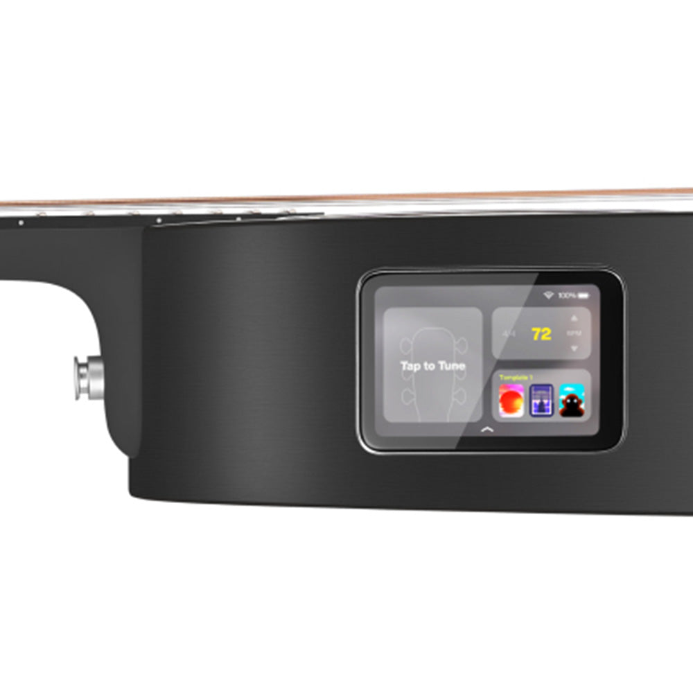 Lava Music LAVA ME Play Nightfall Frost White 36" Acoustic-Electric Guitar w/Bag-Guitar-Lava Music-Hermes Music