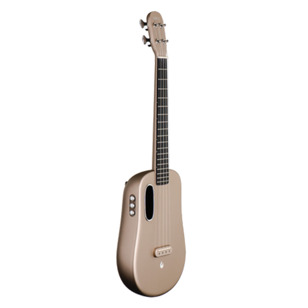 Lava Music LAVA U Gold 23" FreeBoost Acoustic-Electric Ukelele w/Space Case-ukulele-Lava Music-Hermes Music