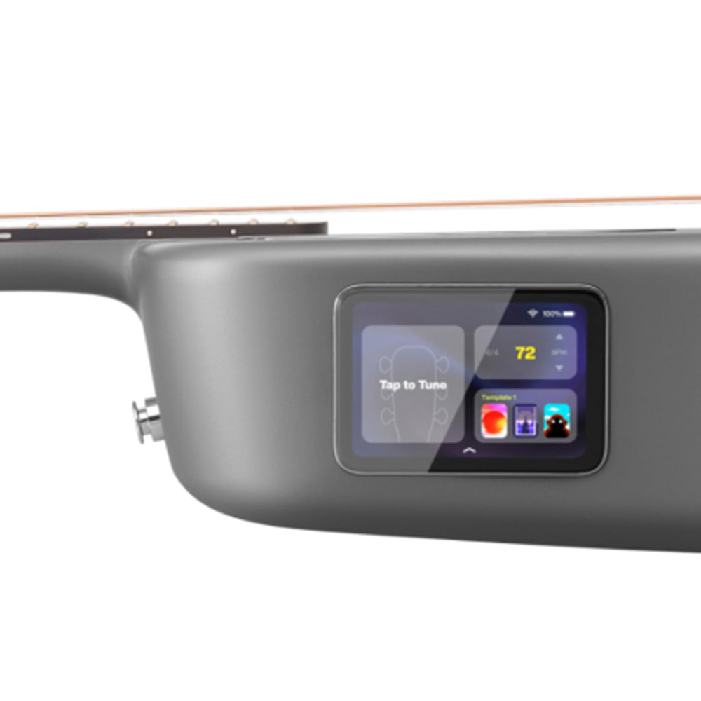 Lava Music LAVA ME 4 CARBON Grey 36" Acoustic/Electric Guitar w/Bag-Guitar-Lava Music-Hermes Music