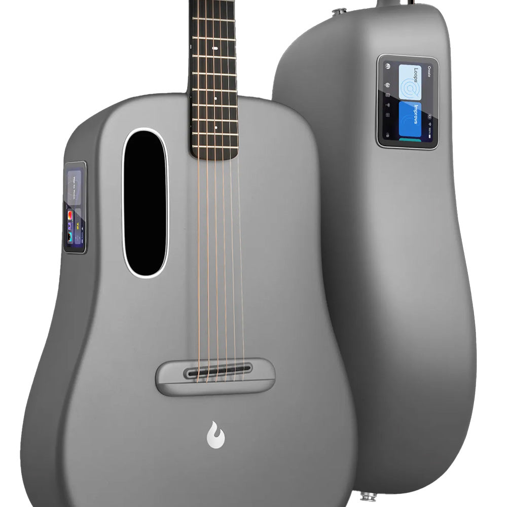 Lava Music LAVA ME 4 CARBON Grey 36" Acoustic/Electric Guitar w/Bag-Guitar-Lava Music-Hermes Music