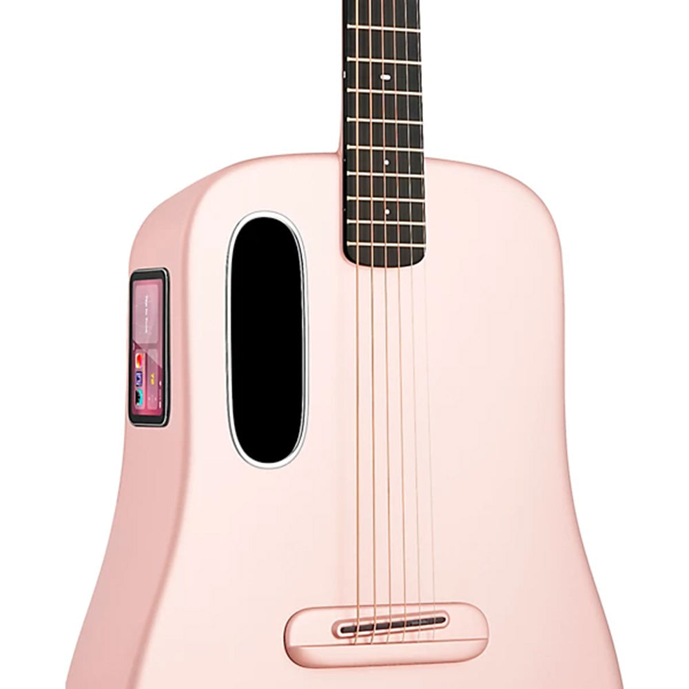 Lava Music LAVA ME 4 CARBON Pink 38" Acoustic-Electric Guitar w/Bag-Guitar-Lava Music-Hermes Music