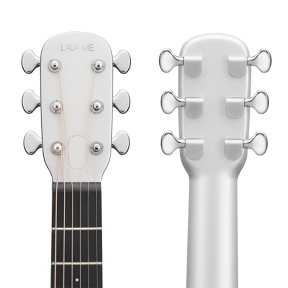 Lava Music LAVA ME Air Carbon Silver 36" Acoustic-Electric Guitar w/Bag-Guitar-Lava Music-Hermes Music