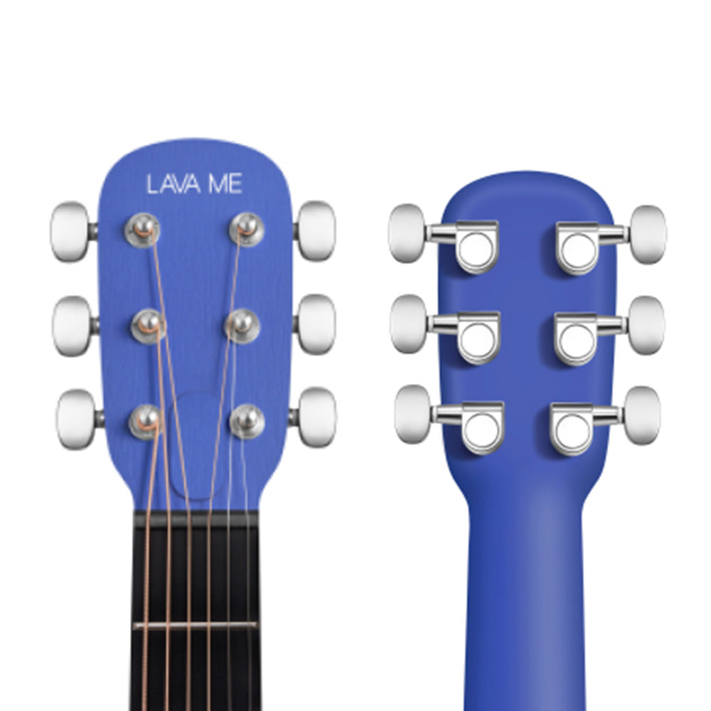 Lava Music LAVA ME Play White with Blue 36" Acoustic-Electric Guitar w/Bag-Guitar-Lava Music-Hermes Music