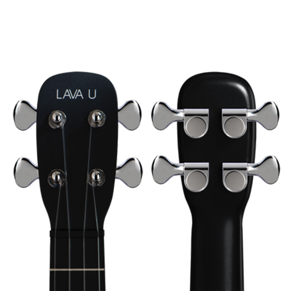 Lava Music LAVA U Black 23" FreeBoost Acoustic-Electric Ukelele w/Space Case-ukulele-Lava Music-Hermes Music
