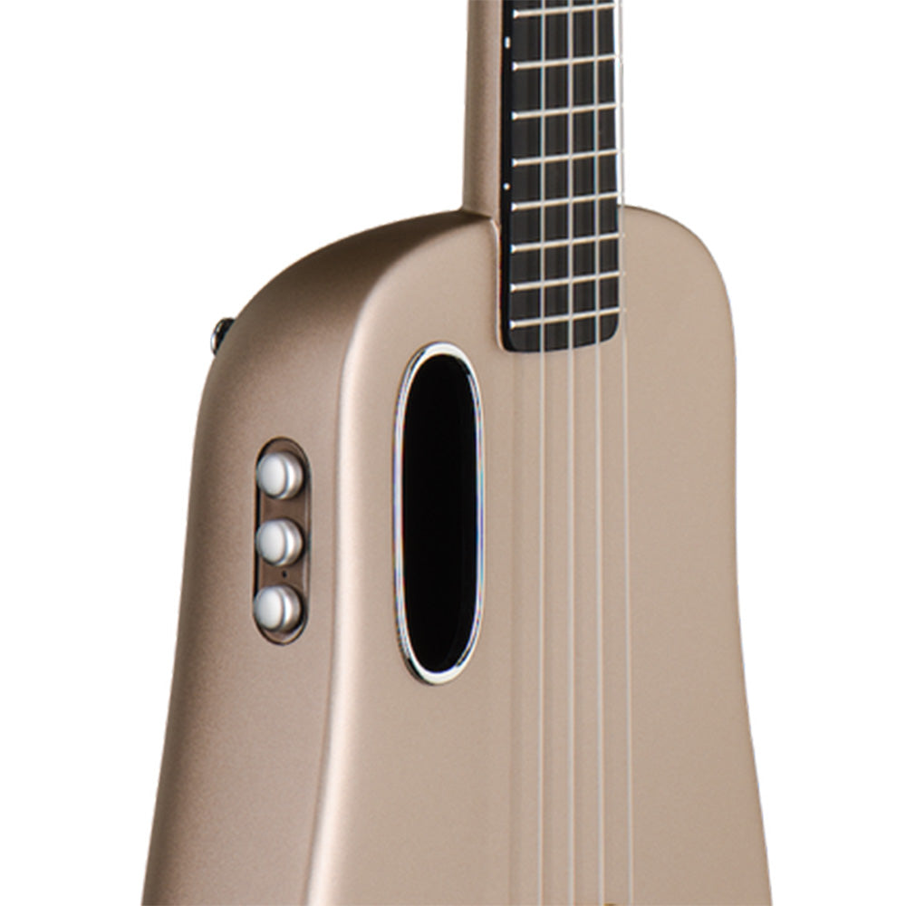 Lava Music LAVA U Gold 23" FreeBoost Acoustic-Electric Ukelele w/Space Case-ukulele-Lava Music-Hermes Music