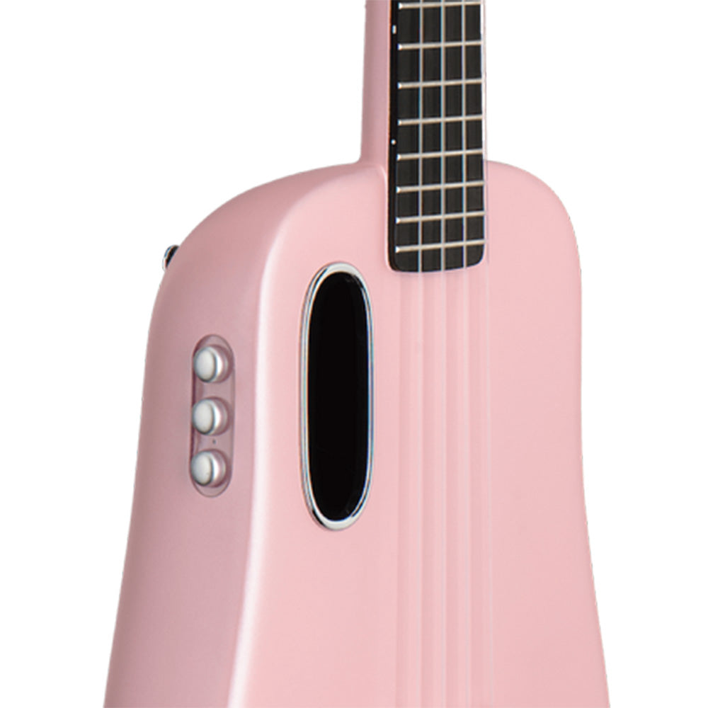 Lava Music LAVA U Pink 23" FreeBoost Acoustic-Electric Ukelele w/Space Case-ukulele-Lava Music-Hermes Music