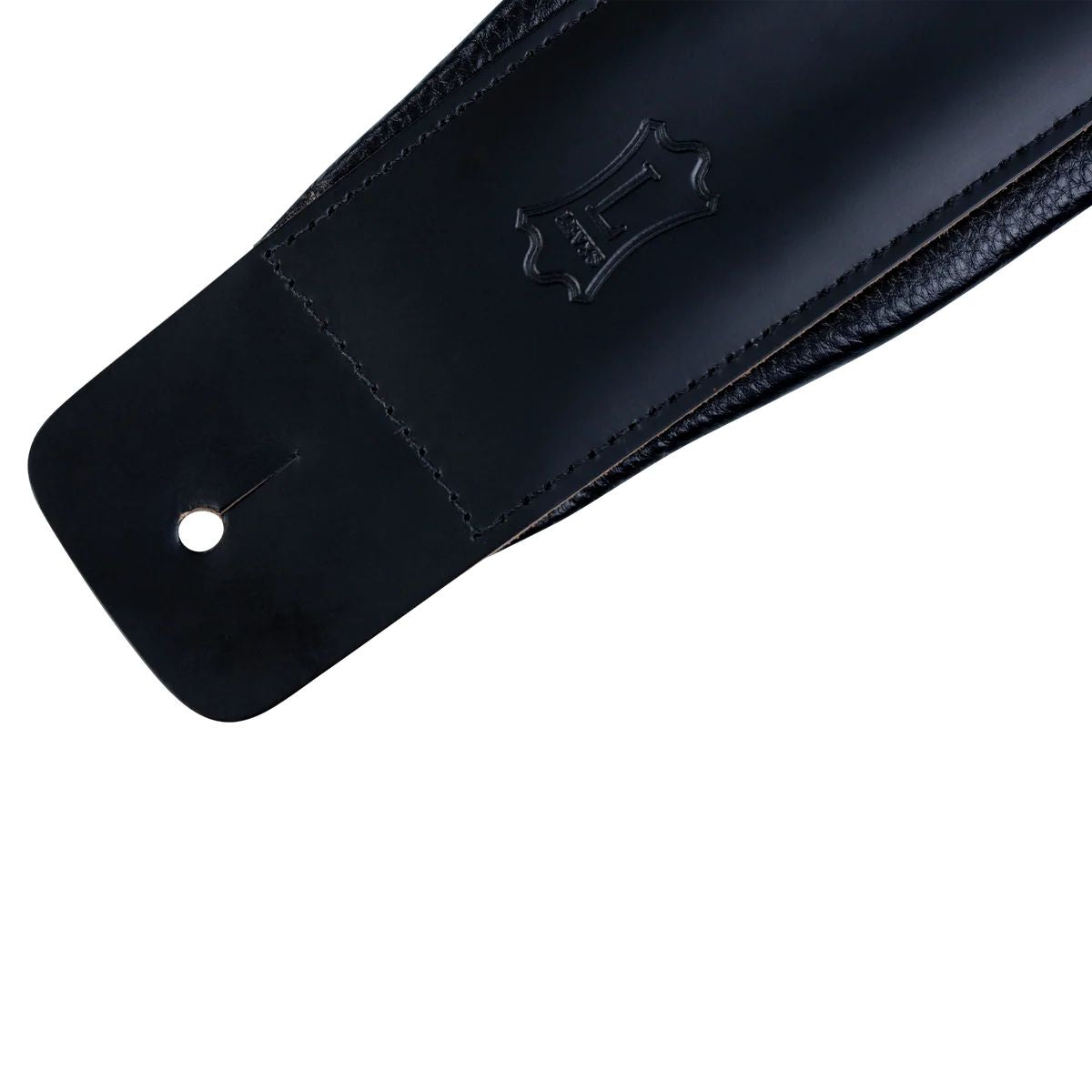 Levy Larsen Leather Deluxe Series Leather Guitar Strap in Black