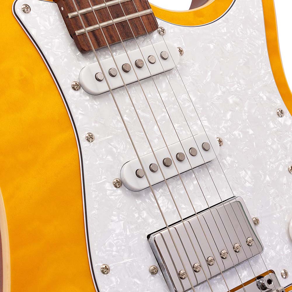 Babilon Legend Series Cosmos Amber Electric Guitar with Case-Electric Guitar-Babilon-Hermes Music