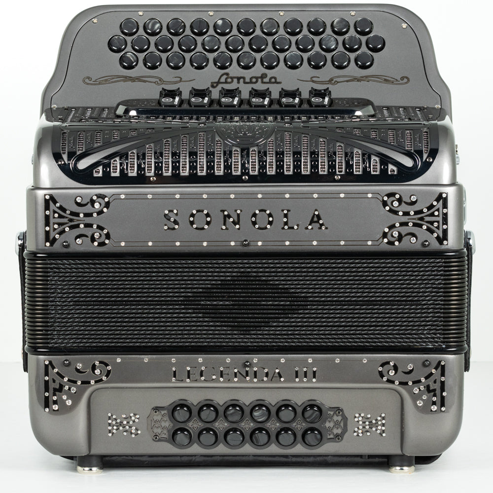Sonola Legenda III Accordion 6 Switch FBE-EAD Metallic Grey with Black