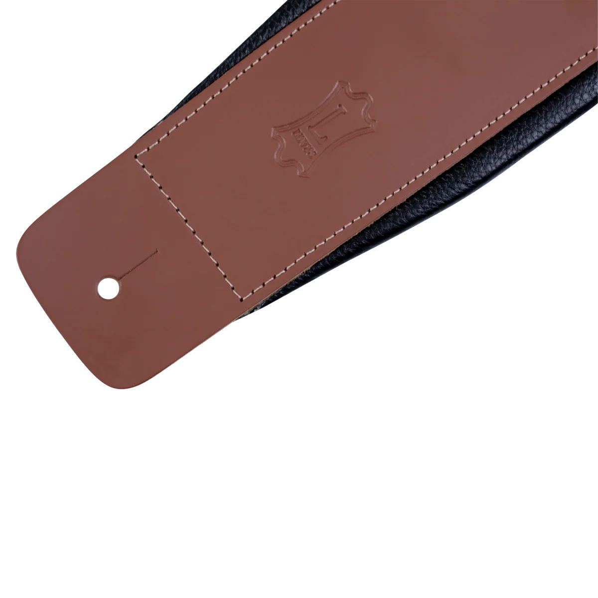 Levy Larsen Leather Deluxe Series Leather Guitar Strap in Walnut