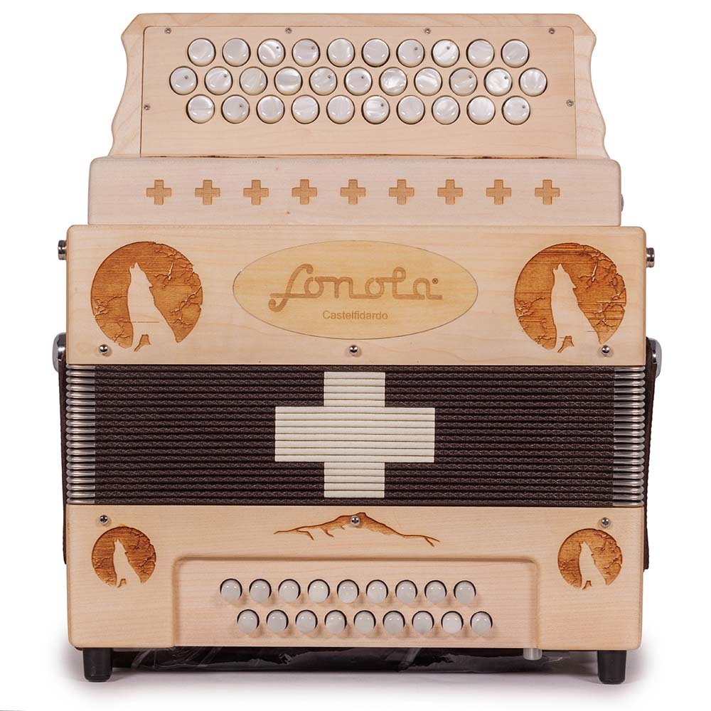Sonola Lobo Accordion in Light Wood FBE