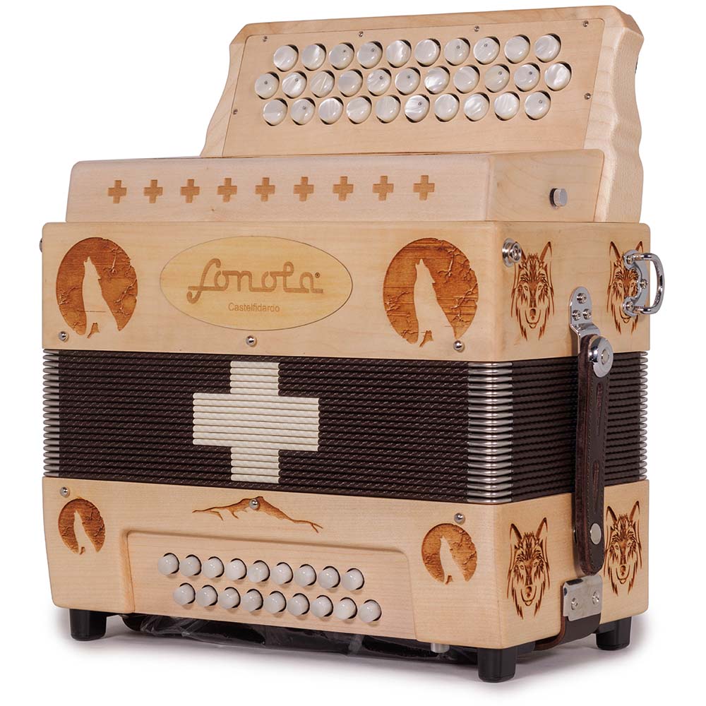 Sonola Lobo Accordion in Light Wood EAD