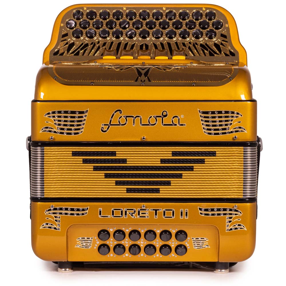 Sonola Loreto II Ultra Compact II Accordion 5 Switch FBE Dark Gold with Black Gold