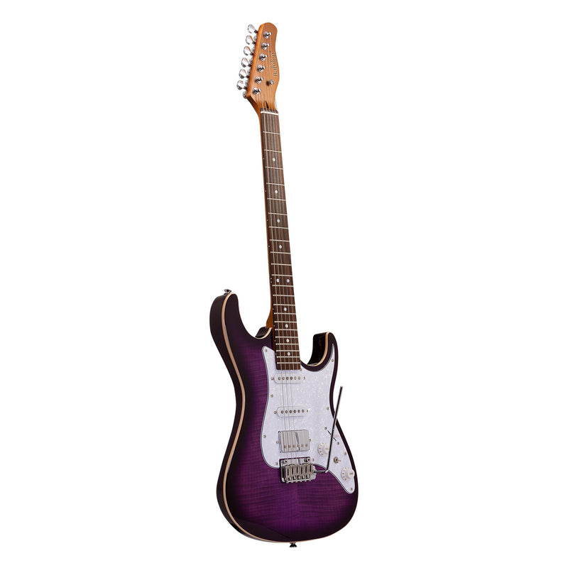 Babilon Legend Series Cosmos Purple Electric Guitar With Case