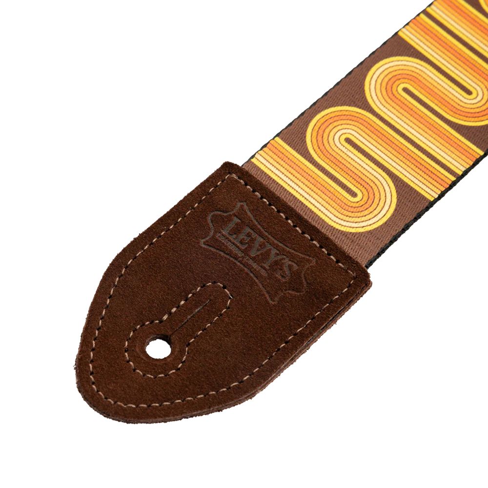 Levy Mid Century Modern Series Poly Gutar Strap in Sunset Groove