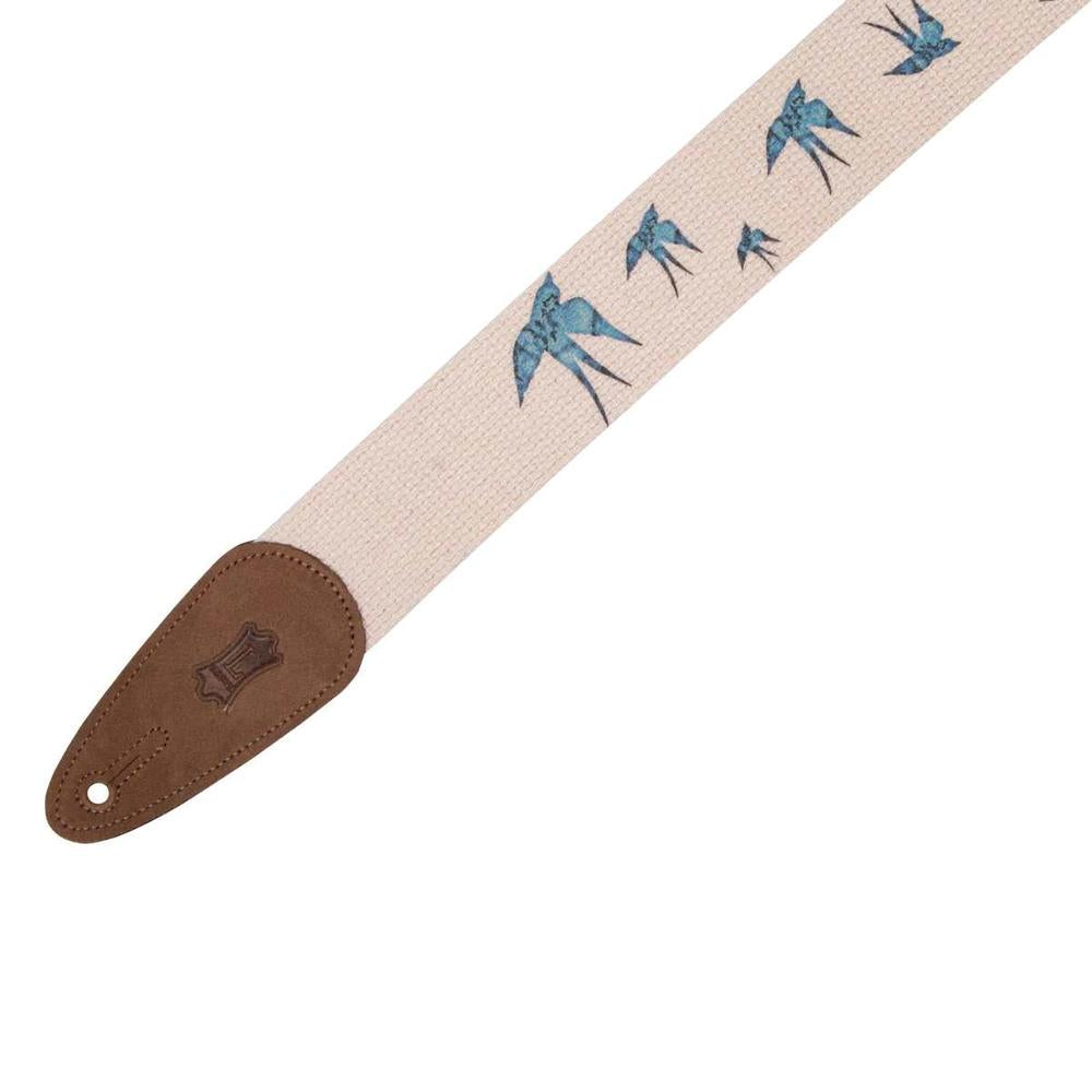 Levy's MC8U Cotton Guitar Strap - Blue Bird