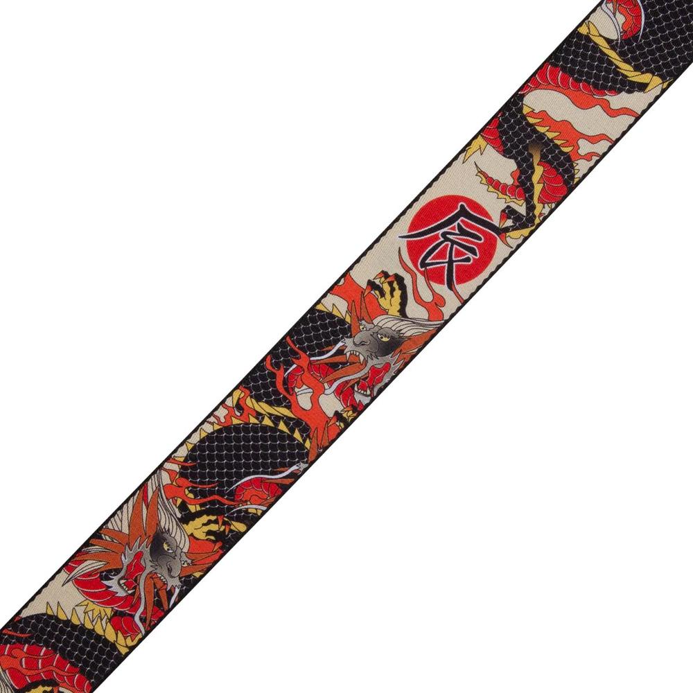 Levy's MPD2 Polyester Guitar Strap - Japanese Traditional Dragon