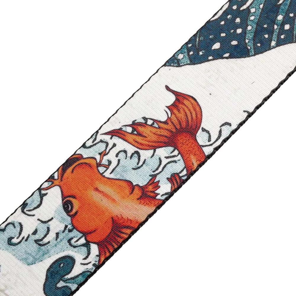 Levy's MPD2 Polyester Guitar Strap - Koi Fish