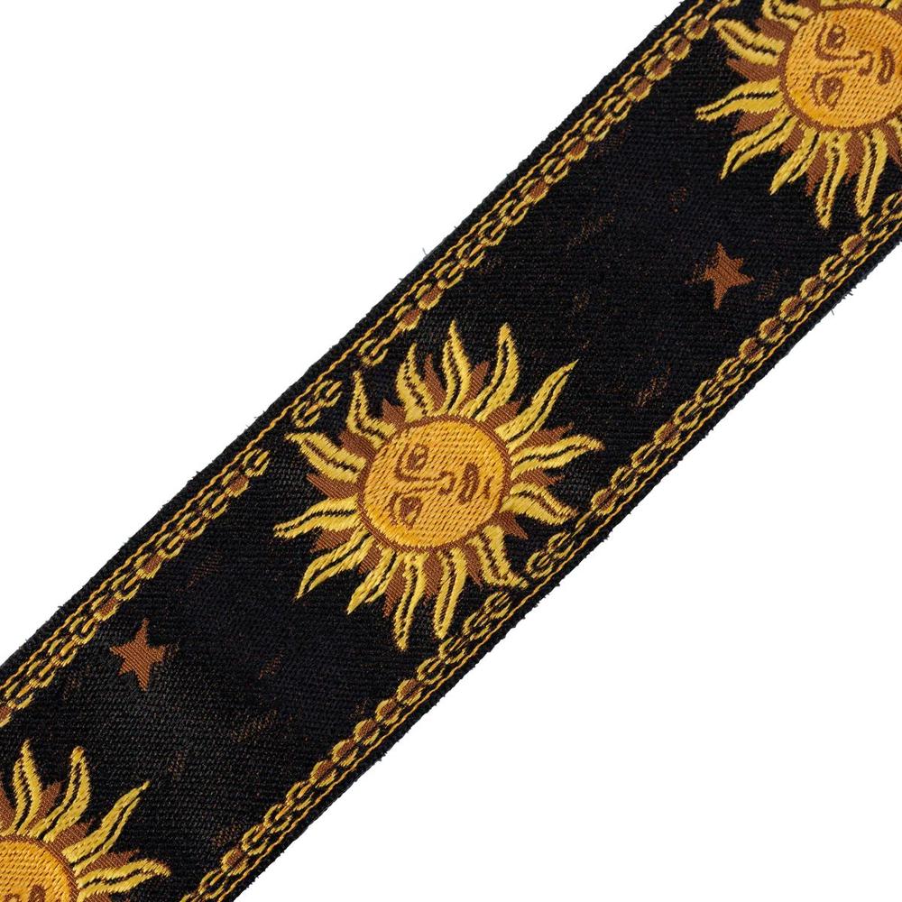 Levy's MPJG '60s Sun Polyester Guitar Strap - Black