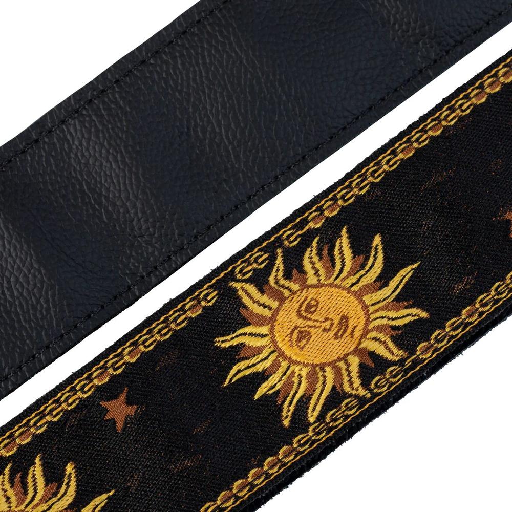 Levy's MPJG '60s Sun Polyester Guitar Strap - Black