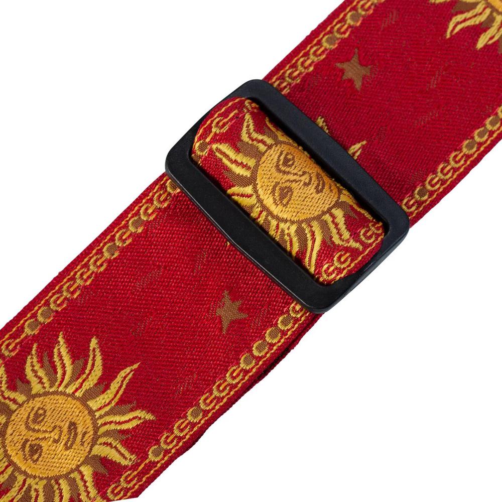 Levy's MPJG '60s Sun Polyester Guitar Strap - Red