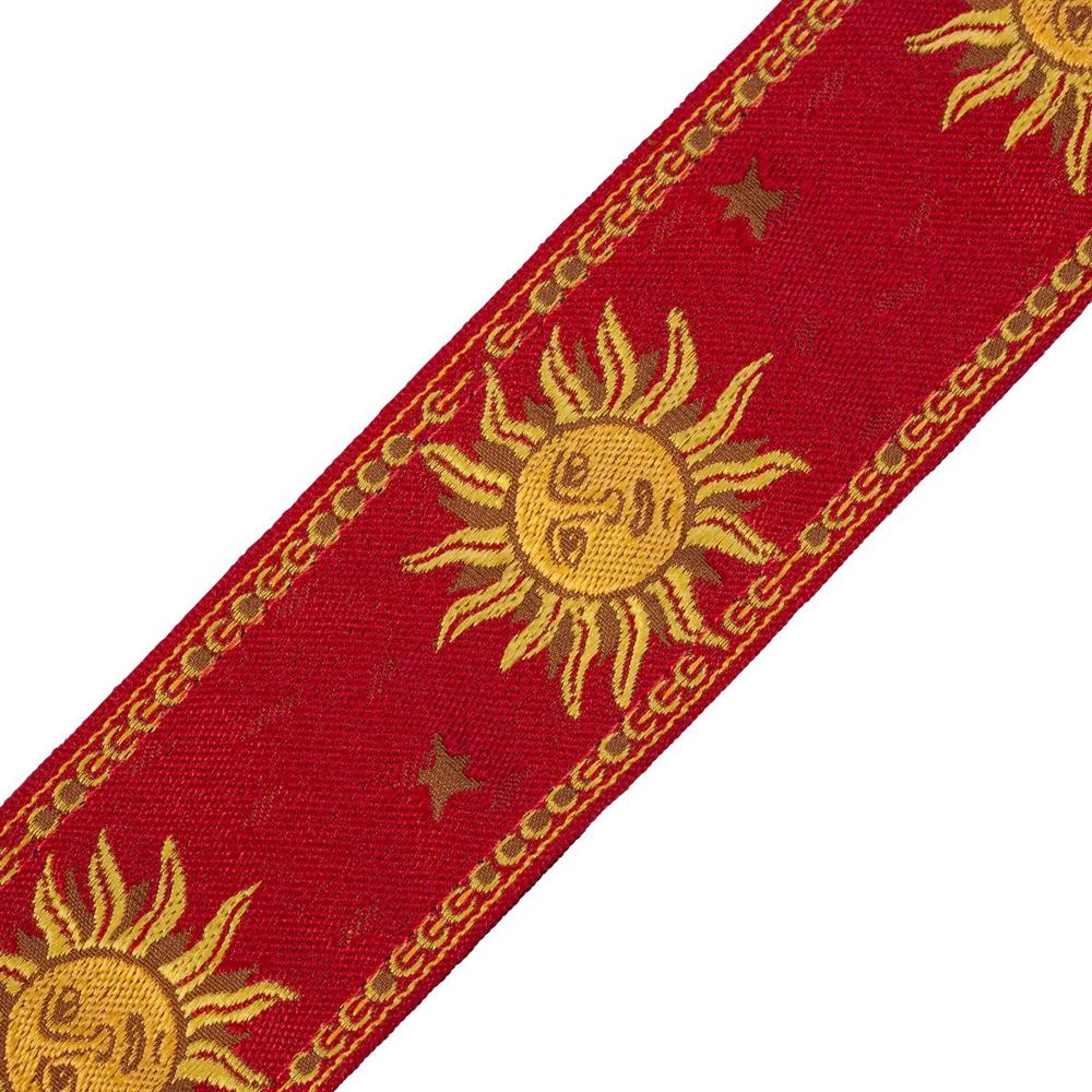 Levy's MPJG '60s Sun Polyester Guitar Strap - Red