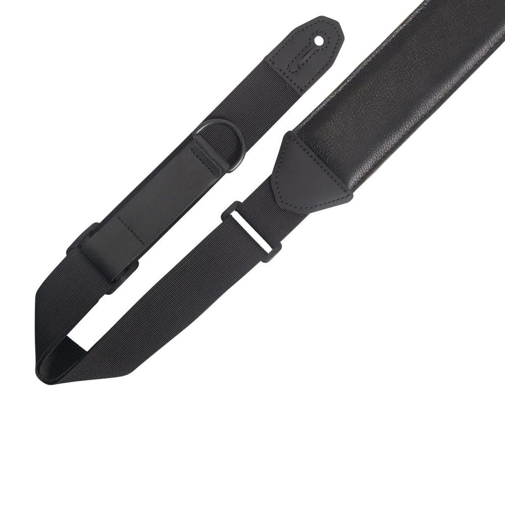 Levy's MRHGS-BLK 3-inch Wide Right Height Garment Leather Guitar Strap in Black