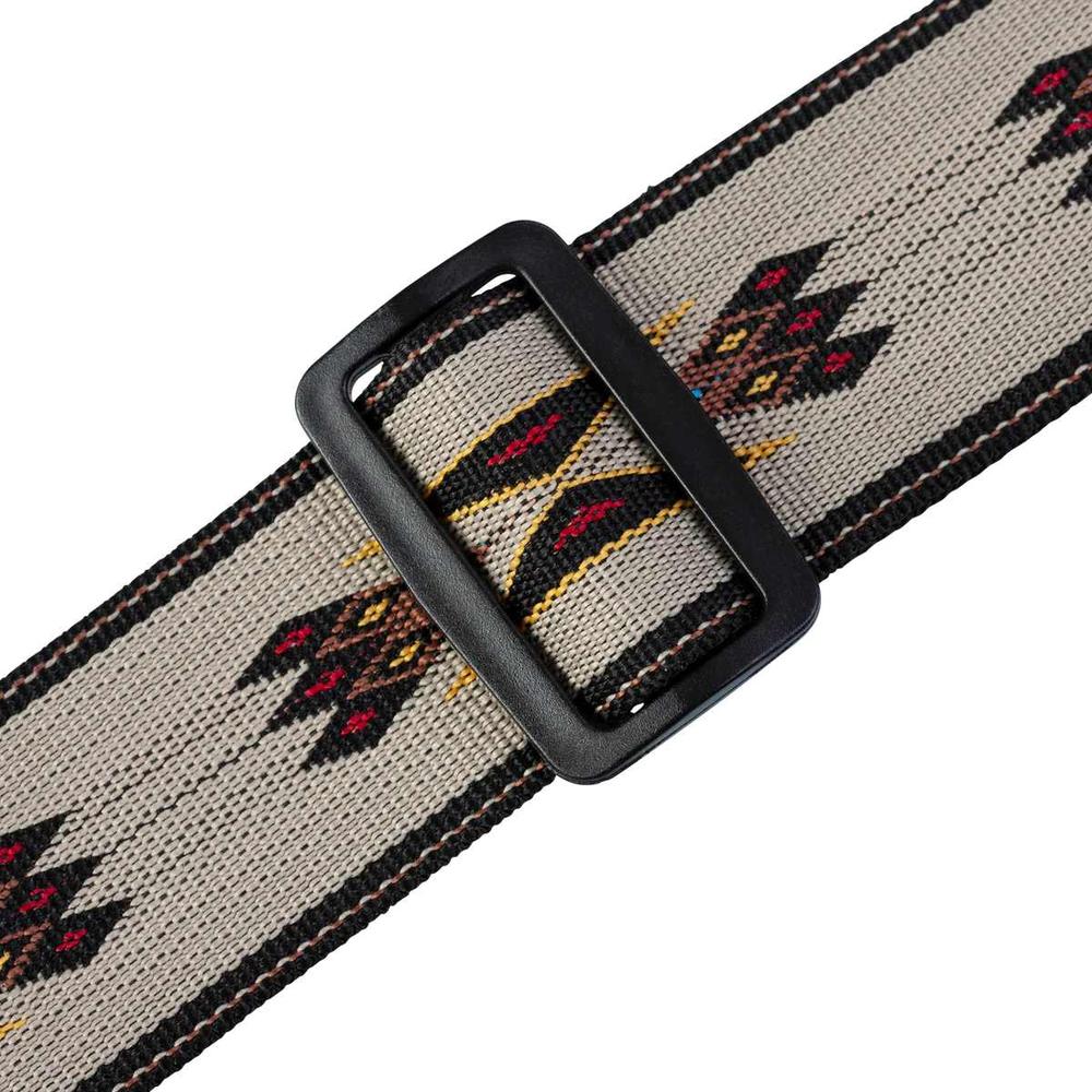 Levy's MSSN80 Tribal Rhythm Series Weave Guitar Strap in Tan Arrow