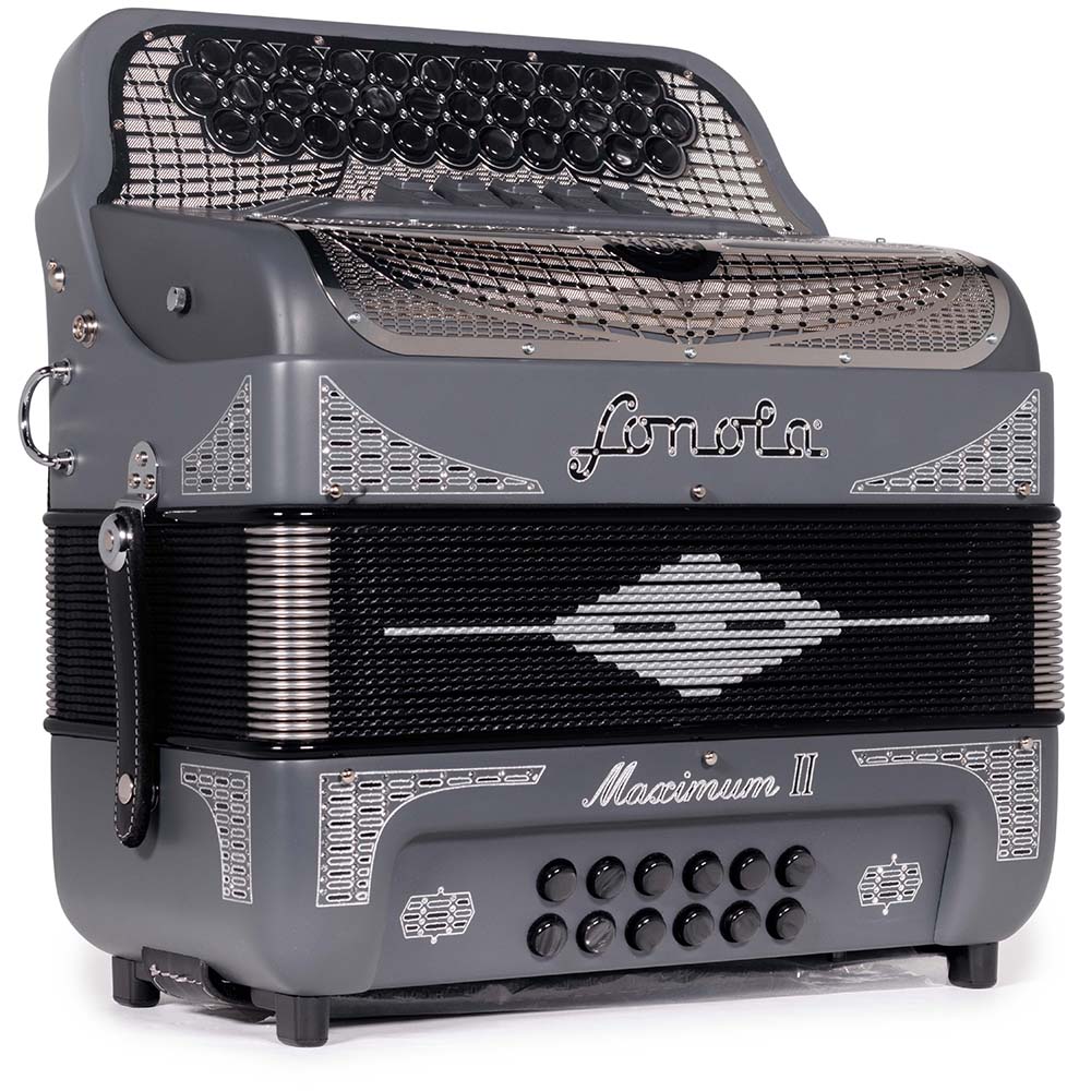 Sonola Maximum II Accordion FBE 5 Switches Gray Silver Matte