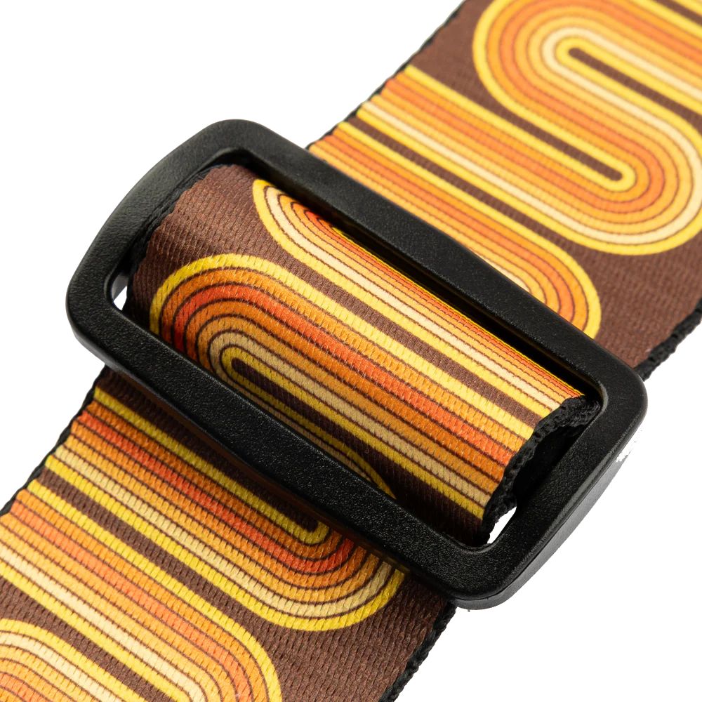 Levy Mid Century Modern Series Poly Gutar Strap in Sunset Groove