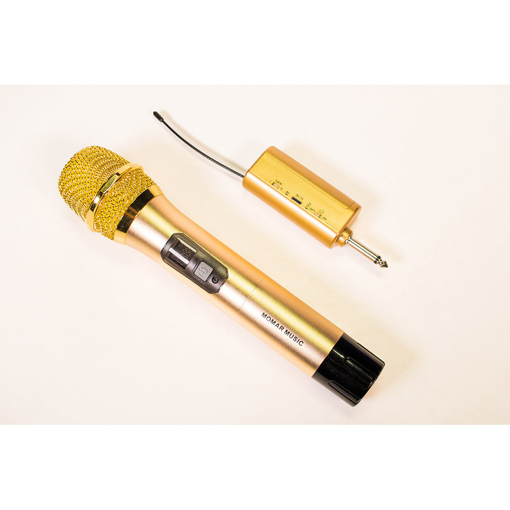 Momar Music MM-WMIC GOLD  Professional UHF Wireless Microphone