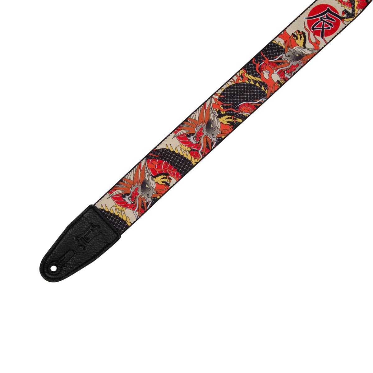 Levy's MPD2 Polyester Guitar Strap - Japanese Traditional Dragon