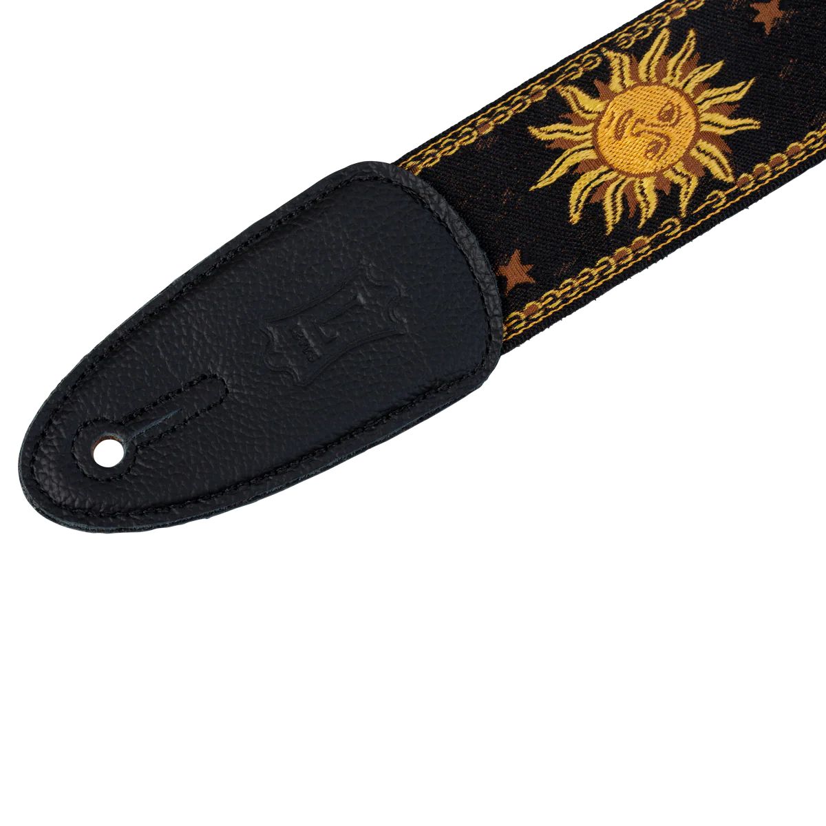 Levy's MPJG '60s Sun Polyester Guitar Strap - Black