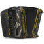 Cantabella Murcielago Accordion 5 Switch FBE Matte Black and Yellow-accordions-Cantabella-Hermes Music-Accordion Pro Shop