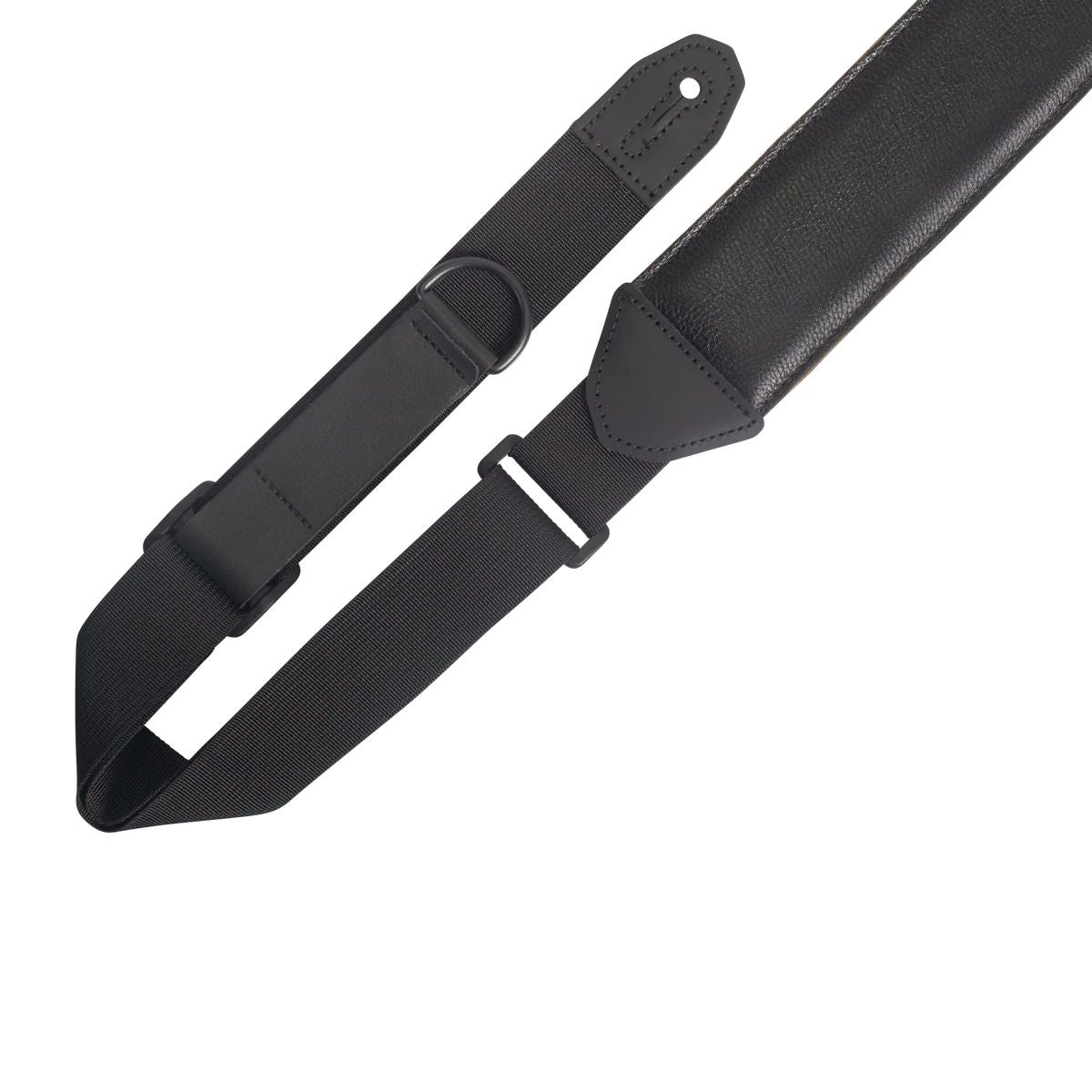 Levy's MRHGS-BLK 3-inch Wide Right Height Garment Leather Guitar Strap in Black