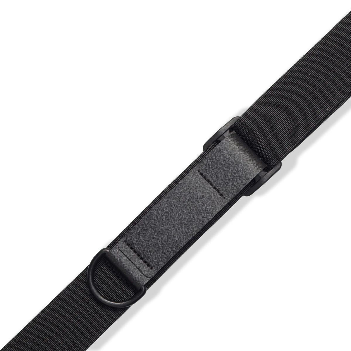 Levy's MRHSS-BLK 3-inch Wide Right Height Ergonomic Leather Guitar Strap in Black